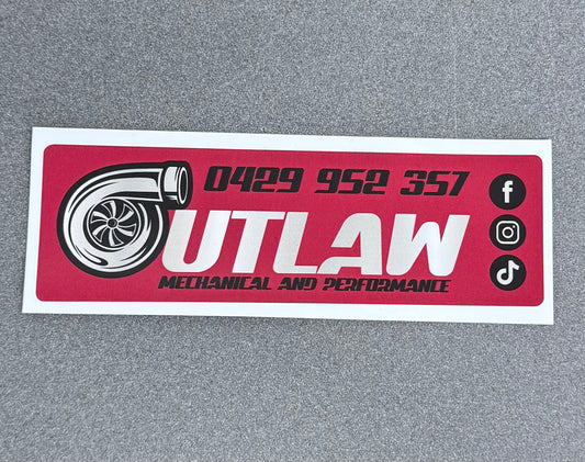 Outlaw Mechanical & Performance Bumper Sticker